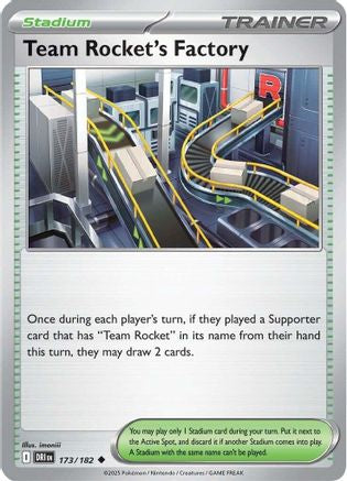 Image of Team Rocket's Factory (173/182) [Scarlet & Violet: Destined Rivals]