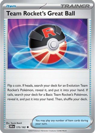 Image of Team Rocket's Great Ball (175/182) [Scarlet & Violet: Destined Rivals]