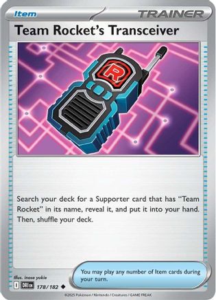 Image of Team Rocket's Transceiver (178/182) [Scarlet & Violet: Destined Rivals]