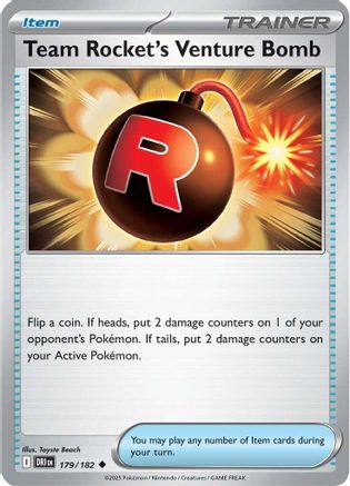 Image of Team Rocket's Venture Bomb (179/182) [Scarlet & Violet: Destined Rivals]