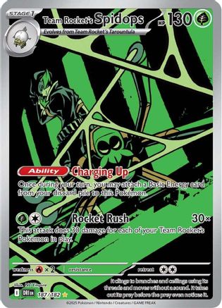 Image of Team Rocket's Spidops (187/182) [Scarlet & Violet: Destined Rivals]
