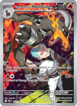 Image of Team Rocket's Houndoom (191/182) [Scarlet & Violet: Destined Rivals]