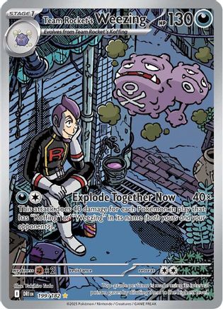 Image of Team Rocket's Weezing (199/182) [Scarlet & Violet: Destined Rivals]