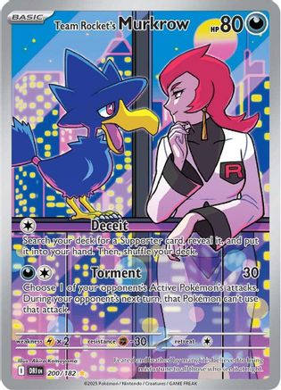 Image of Team Rocket's Murkrow (200/182) [Scarlet & Violet: Destined Rivals]