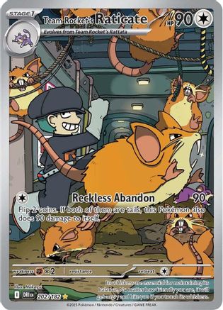 Image of Team Rocket's Raticate (202/182) [Scarlet & Violet: Destined Rivals]