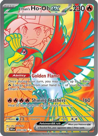 Image of Ethan's Ho-Oh ex (209/182) [Scarlet & Violet: Destined Rivals]