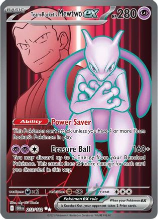 Image of Team Rocket's Mewtwo ex (213/182) [Scarlet & Violet: Destined Rivals]