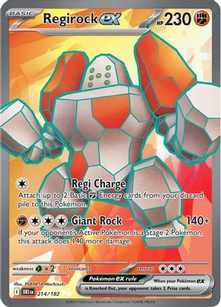 Image of Regirock ex (214/182) [Scarlet & Violet: Destined Rivals]