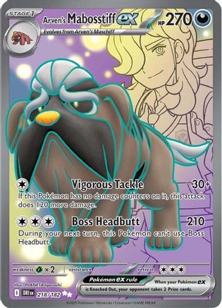 Image of Arven's Mabosstiff ex (218/182) [Scarlet & Violet: Destined Rivals]