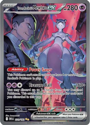 Image of Team Rocket's Mewtwo ex (231/182) [Scarlet & Violet: Destined Rivals]