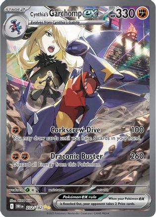 Image of Cynthia's Garchomp ex (232/182) [Scarlet & Violet: Destined Rivals]