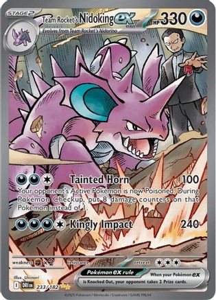 Image of Team Rocket's Nidoking ex (233/182) [Scarlet & Violet: Destined Rivals]