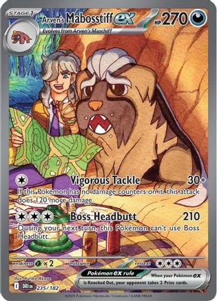 Image of Arven's Mabosstiff ex (235/182) [Scarlet & Violet: Destined Rivals]