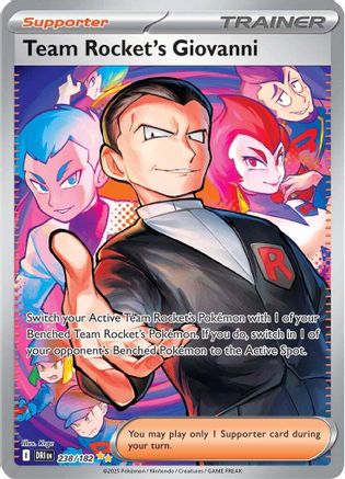Image of Team Rocket's Giovanni (238/182) [Scarlet & Violet: Destined Rivals]