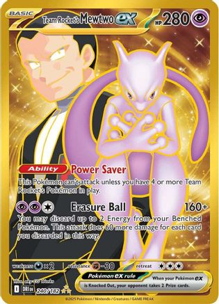 Image of Team Rocket's Mewtwo ex (240/182) [Scarlet & Violet: Destined Rivals]