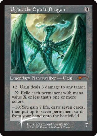 Image of Ugin, the Spirit Dragon (Retro Frame) [Secret Lair Drop Series]