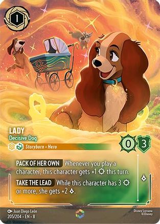 Image of Lady - Decisive Dog (Enchanted) (205/204) [Reign of Jafar]