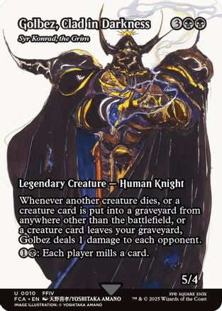 Image of Golbez, Clad in Darkness - Syr Konrad, the Grim (Showcase) [FINAL FANTASY : Through the Ages]
