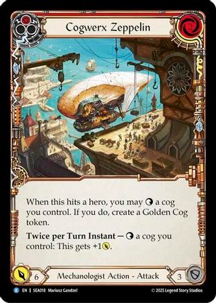 Image of Cogwerx Zeppelin (Red) [SEA018] (High Seas)  Rainbow Foil