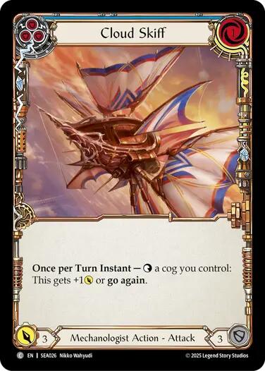 Image of Cloud Skiff (Blue) [SEA026] (High Seas)  Rainbow Foil