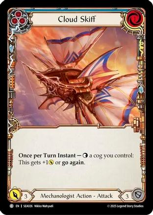 Image of Cloud Skiff (Blue) [SEA026] (High Seas)  Rainbow Foil