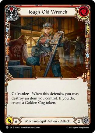 Image of Tough Old Wrench (Red) [SEA033] (High Seas)  Rainbow Foil