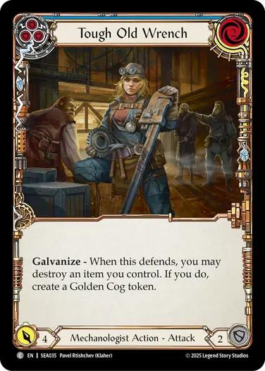 Image of Tough Old Wrench (Blue) [SEA035] (High Seas)