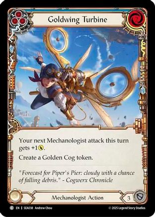 Image of Goldwing Turbine (Blue) [SEA038] (High Seas)  Rainbow Foil