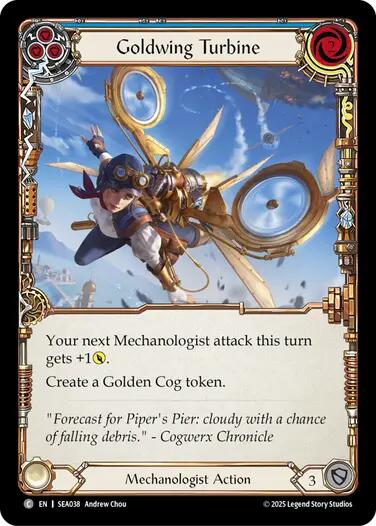 Image of Goldwing Turbine (Blue) [SEA038] (High Seas)  Rainbow Foil