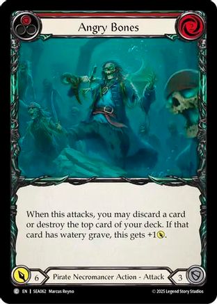 Image of Angry Bones (Red) [SEA062] (High Seas)  Rainbow Foil