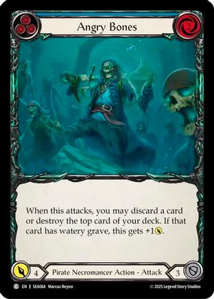 Image of Angry Bones (Blue) [SEA064] (High Seas)  Rainbow Foil