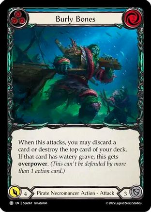 Image of Burly Bones (Blue) [SEA067] (High Seas)  Rainbow Foil