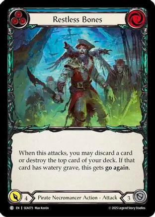 Image of Restless Bones (Blue) [SEA073] (High Seas)  Rainbow Foil