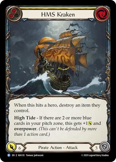 Image of HMS Kraken [SEA135] (High Seas)  Rainbow Foil