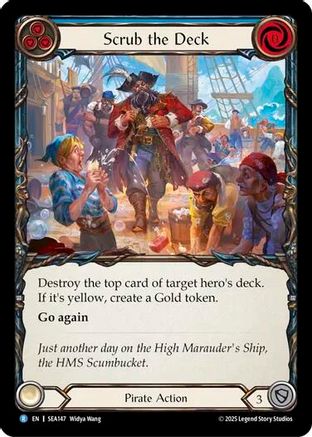 Image of Scrub the Deck [SEA147] (High Seas)  Rainbow Foil