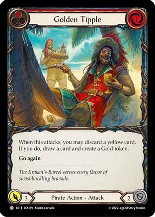 Image of Golden Tipple (Red) [SEA159] (High Seas)  Rainbow Foil