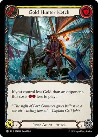 Image of Gold Hunter Ketch [SEA165] (High Seas)  Rainbow Foil