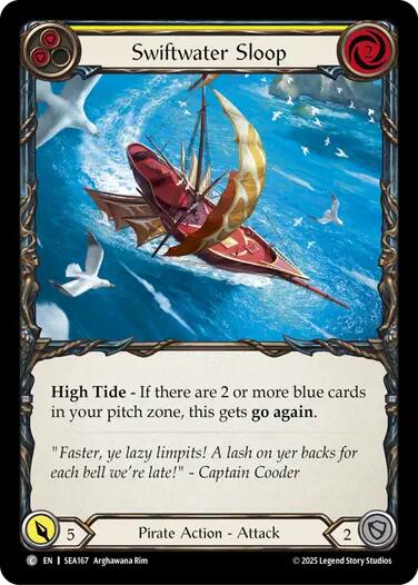 Image of Swiftwater Sloop (Yellow) [SEA167] (High Seas)