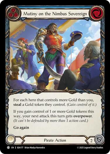 Image of Mutiny on the Nimbus Sovereign [SEA177] (High Seas)  Rainbow Foil