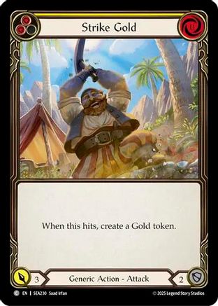 Image of Strike Gold (Yellow) [SEA230] (High Seas)  Rainbow Foil