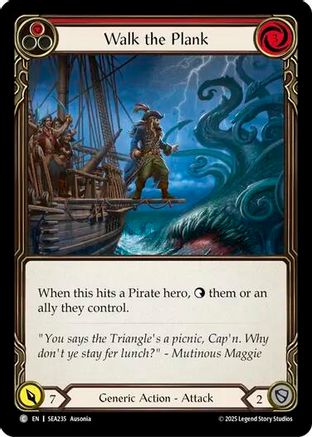 Image of Walk the Plank (Red) [SEA235] (High Seas)  Rainbow Foil