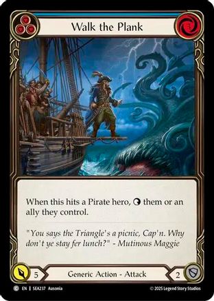 Image of Walk the Plank (Blue) [SEA237] (High Seas)  Rainbow Foil