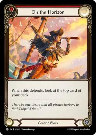 Image of On the Horizon (Red) [SEA241] (High Seas)  Rainbow Foil