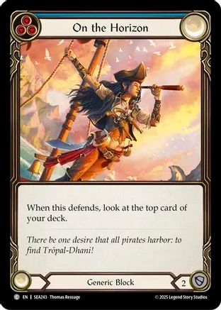 Image of On the Horizon (Blue) [SEA243] (High Seas)  Rainbow Foil