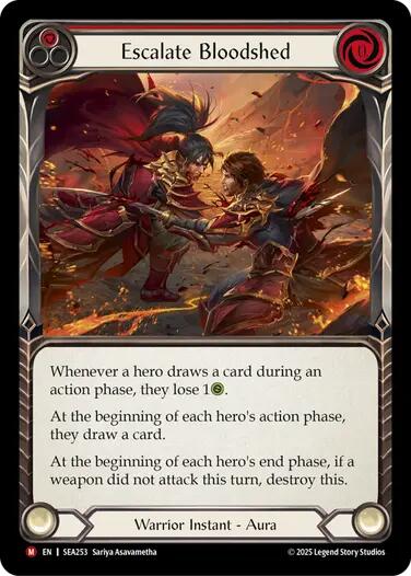 Image of Escalate Bloodshed [SEA253] (High Seas)  Rainbow Foil