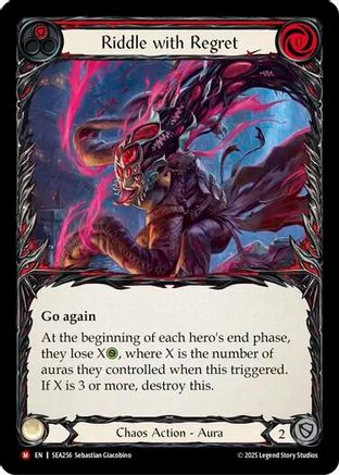 Image of Riddle with Regret [SEA256] (High Seas)  Rainbow Foil