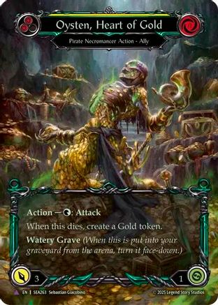 Image of Oysten, Heart of Gold [SEA263] (High Seas)  Cold Foil