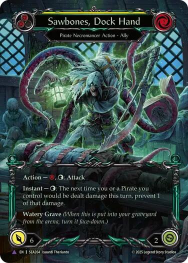 Image of Sawbones, Dock Hand [SEA264] (High Seas)  Cold Foil