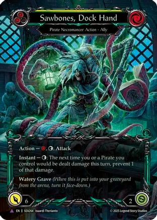 Image of Sawbones, Dock Hand [SEA264] (High Seas)  Cold Foil