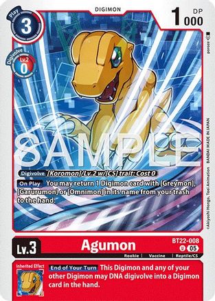 Image of Agumon [BT22-008] [Cyber Eden]